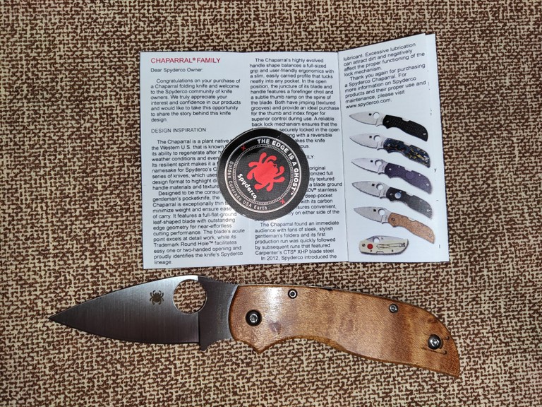 Объявление Spyderco Chaparral Slipjoint Б/У