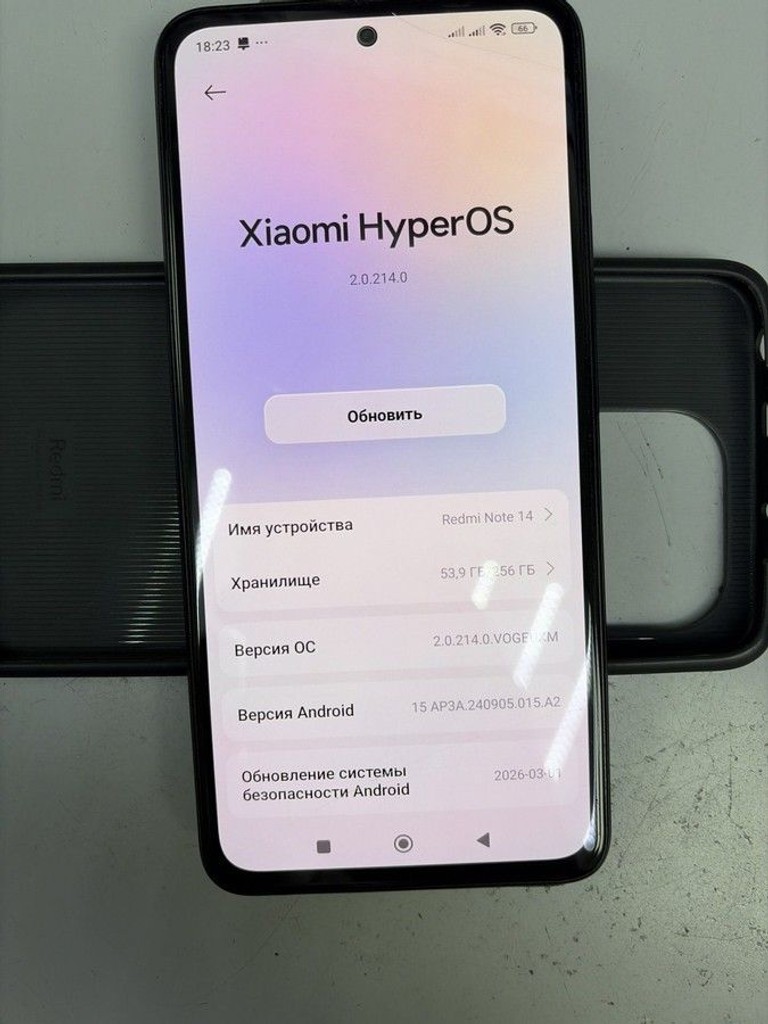 Объявление Xiaomi redmi note 14 8/256gb Б/У