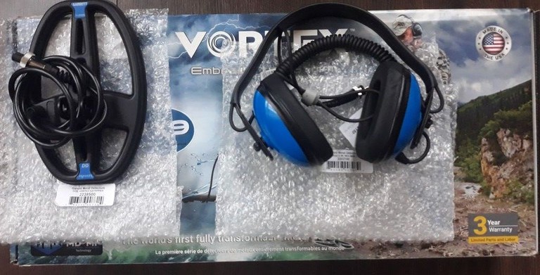 Оголошення Garrett Vortex VX9 + Підводні навушники і котушка GARRETT 5x8" DD RIPPER VORTEX Б/У