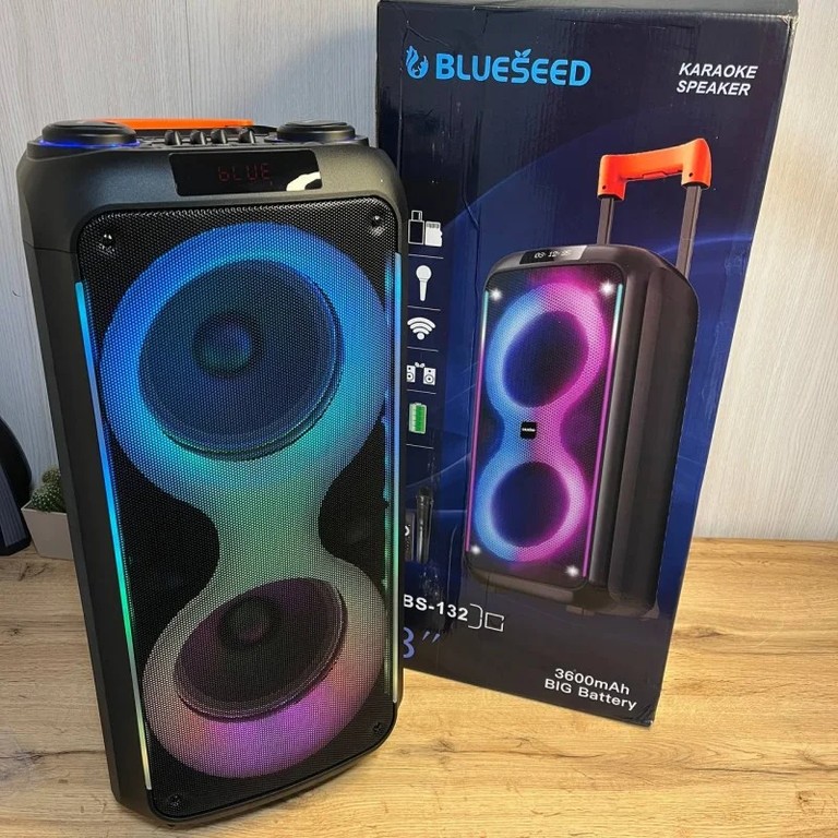 Купити Колонка Bluetooth Wireless Speaker TTD-2821 40 Вт 3600 mAh 31.6×32.3×68.6cм Б/У