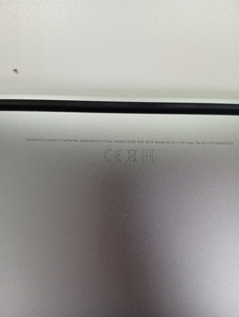 Apple a2338/macbook pro 13,3 /m1 8-gpu/ ram8gb/ ssd512gb/ retina/ truetone/ touch bar Код:01-201056085. Зображення 5