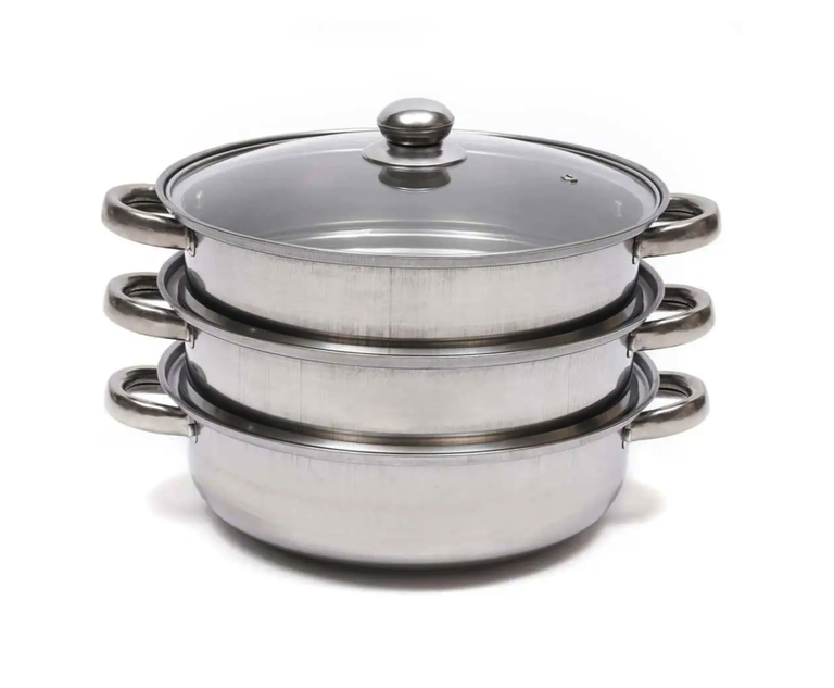 Пароварка 3-х рівнева A-PLUS 2068 (28 см) Код:null. Зображення 4