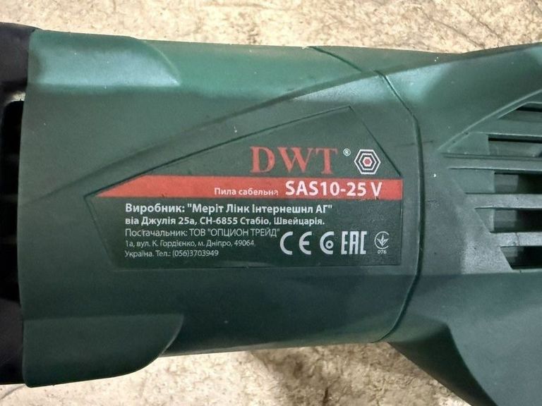 Розпродаж Dwt SAS10-25 V, продавець Техноскарб