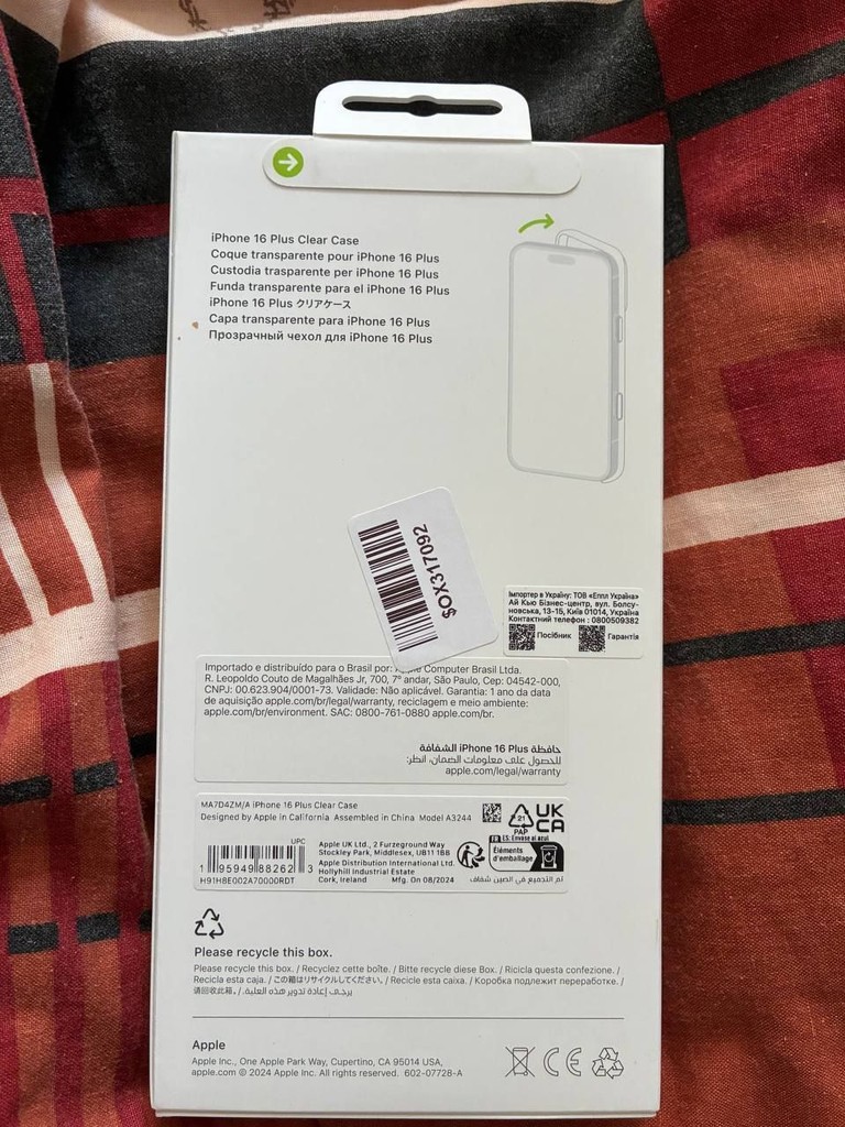 Объявление Apple MagSafe Clear для Apple iPhone 16 Plus Transparent Б/У