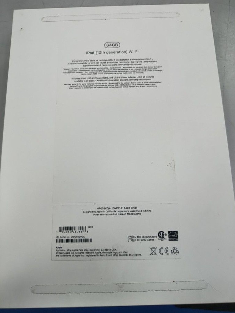 Apple ipad 10.9 2022 wi-fi 64gb Код:01-201065584. Зображення 6