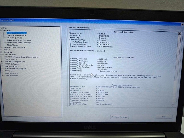 Розпродаж Dell 14/core i5 6300u ddr3/8gb ddr3/hdd *відсутній/ssd 120 gb/*інтегрована, продавець Техноскарб