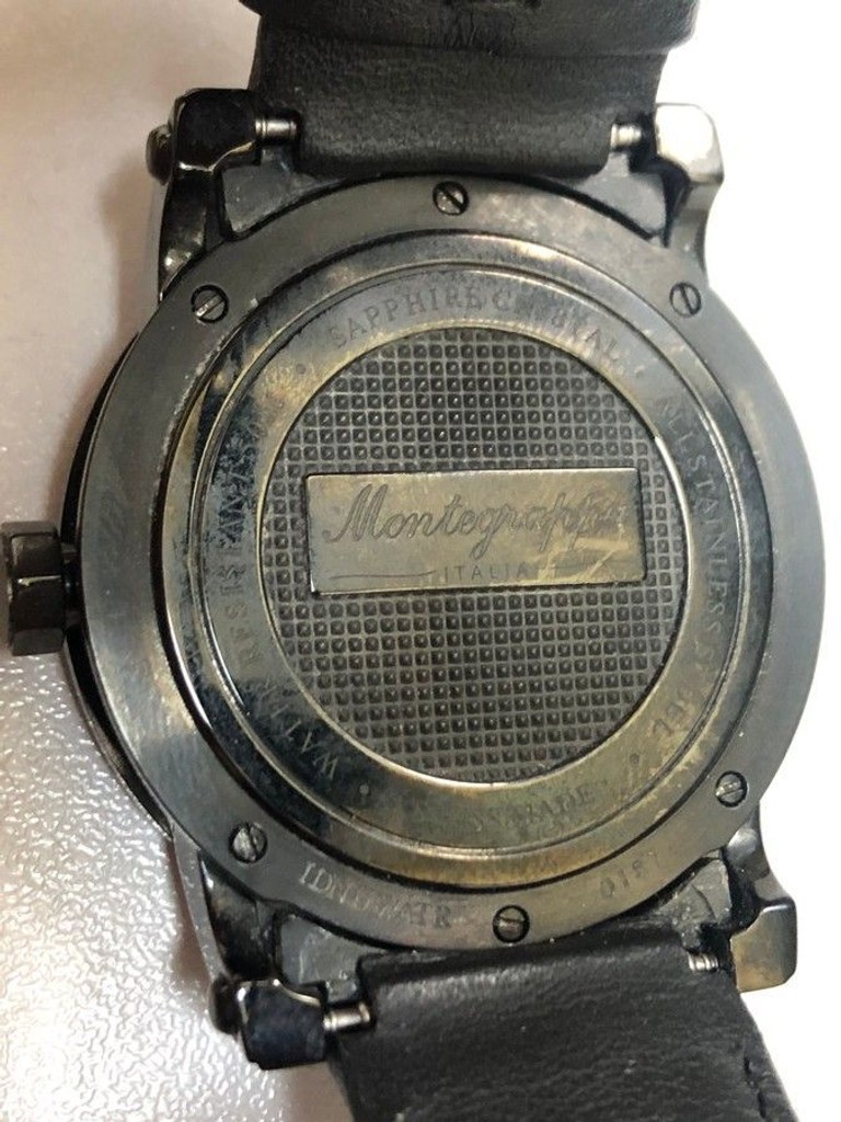 Montegrappa idnuwatr nero uno sport tre lancette watch Код:01-201060898. Изображение 7