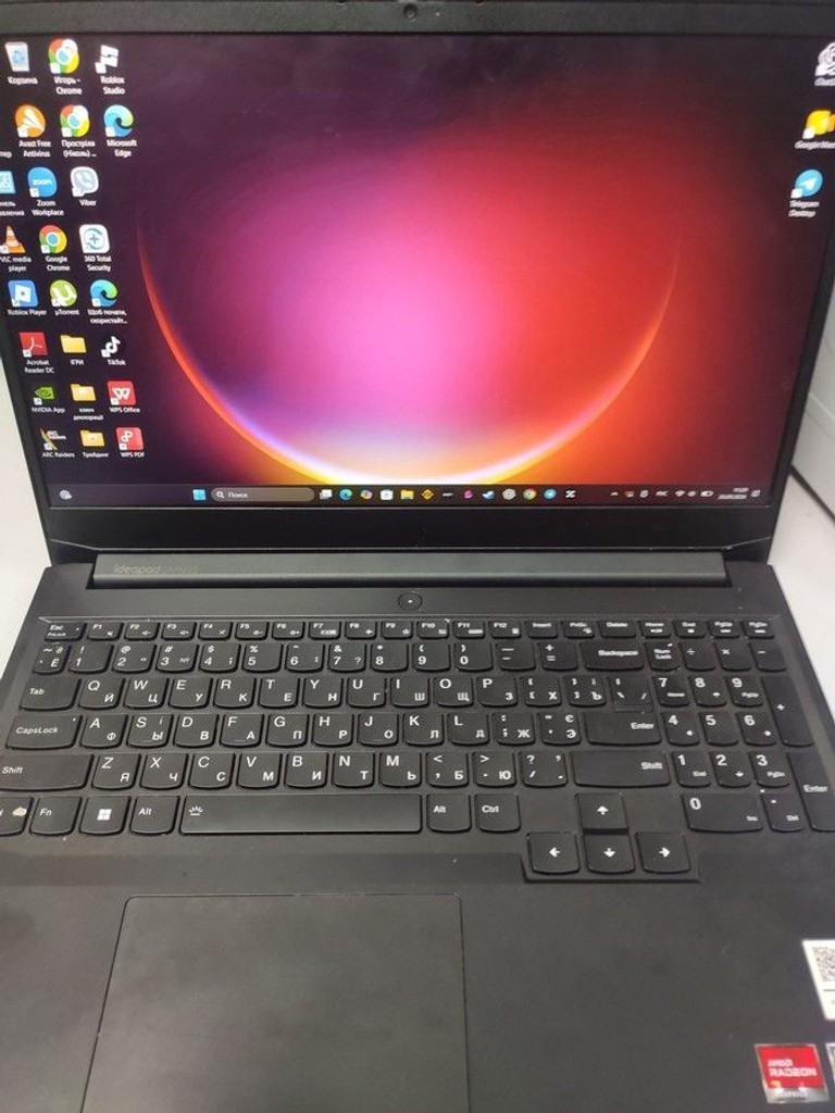 Дешево Lenovo 15/ryzen 5 5500h ddr4/8gb ddr4/hdd *відсутній/ssd 500 gb/geforce rtx2050 4gb з ломбарду