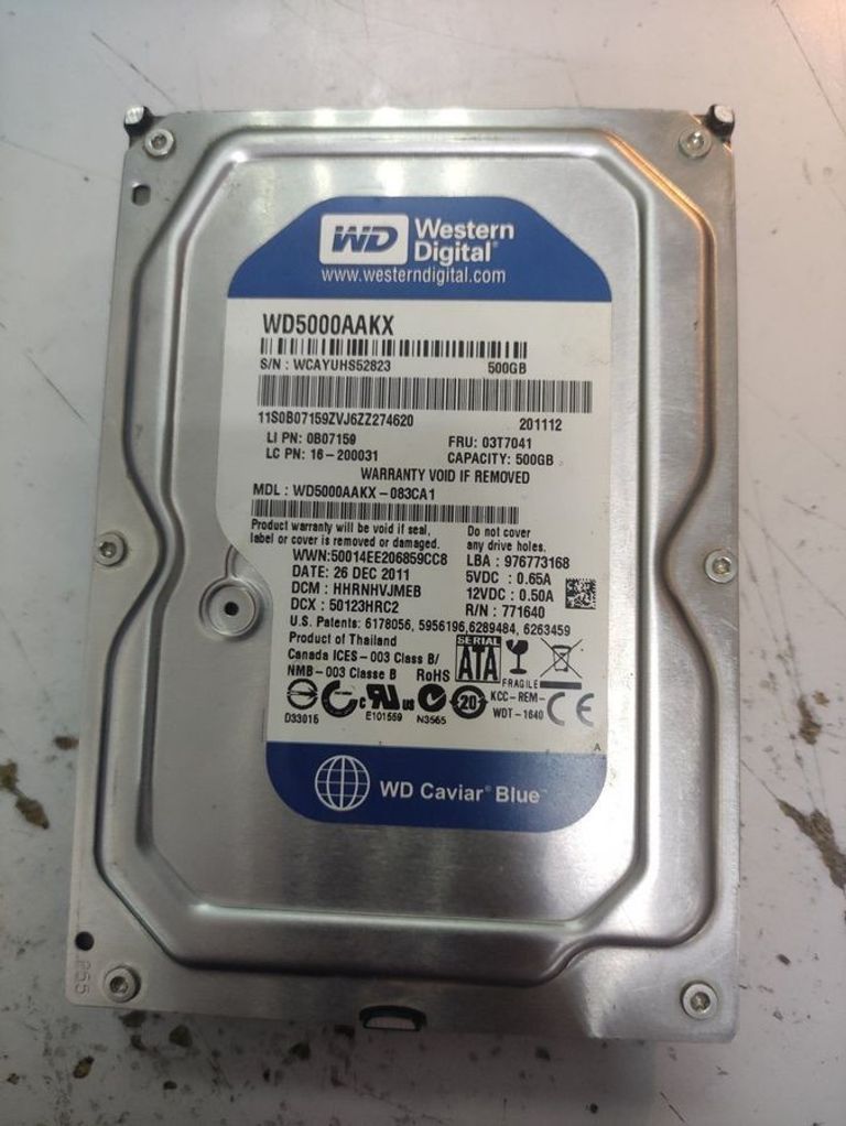 Купить Wd wd5000aakx Б/У