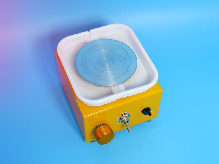 Дешево Міні електричне гончарне коло SABUIDDS 10 см Гончарне коло + інструменти. Новий.  з ломбарду