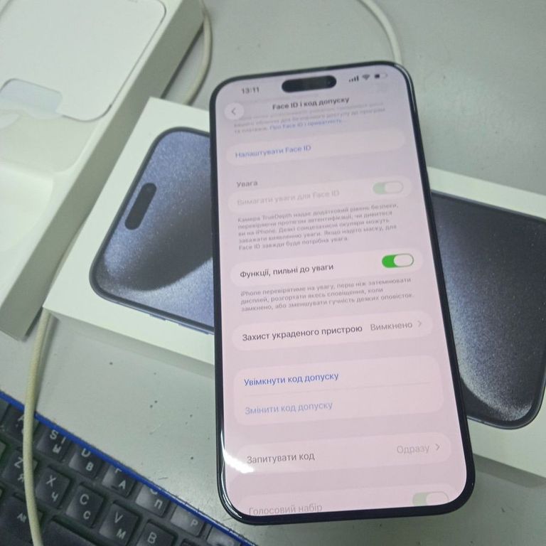 Дешево Apple iPhone 15 Pro Max 256GB Blue Titanium (MU7A3) з ломбарду