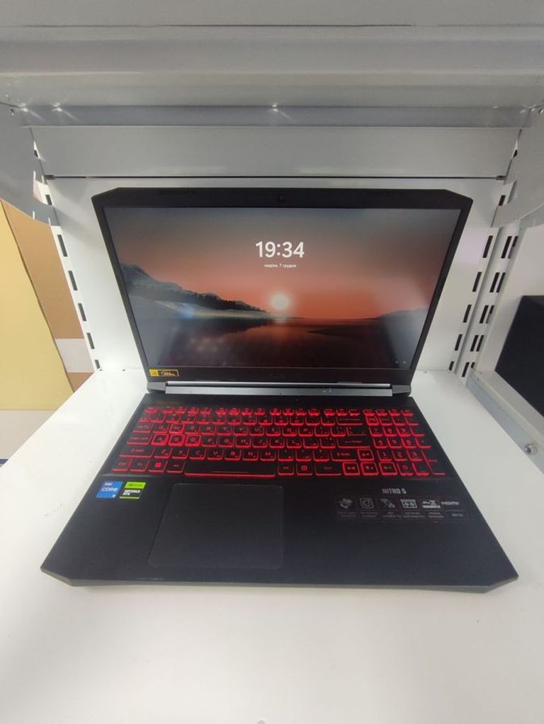Купить Acer 15/core i5-11400h ddr4/16gb ddr4/hdd *відсутній/ssd 1000 gb/geforce rtx3050ti 4gb Б/У