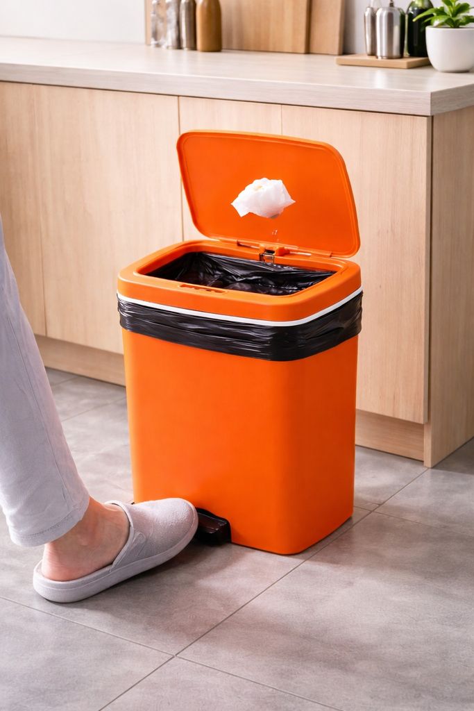 зі смарт-датчиком Smart trash can 10 л Код:null. Зображення 4