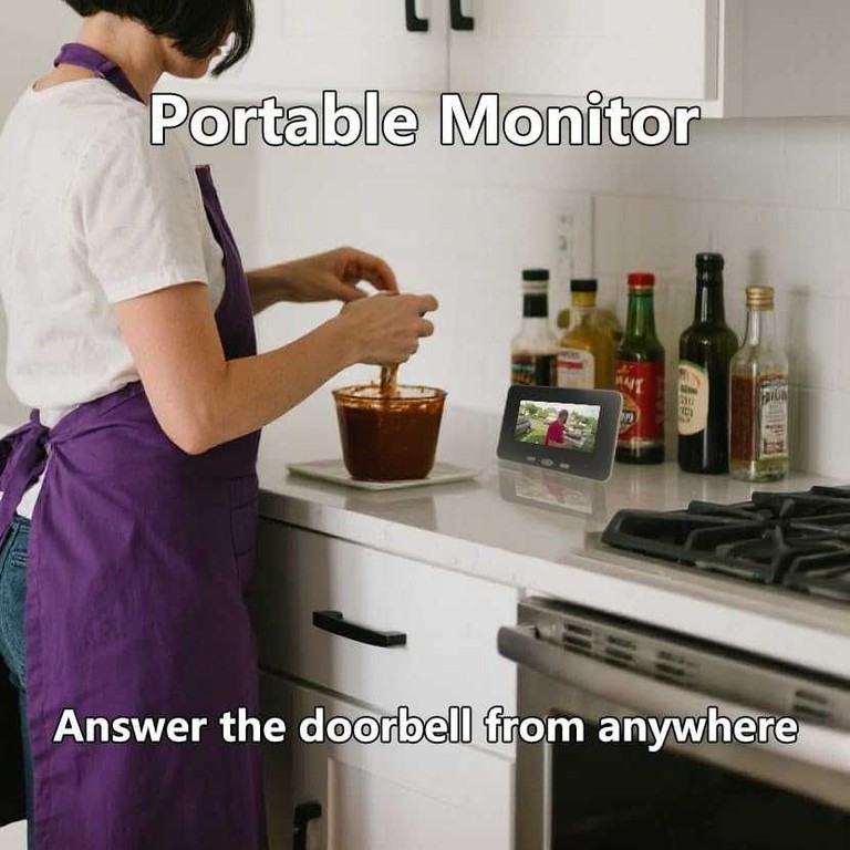 та портативним монітором, з нічним баченням та активним розпізнаванням людини, живлення від батареї, б Код:null. Изображение 10