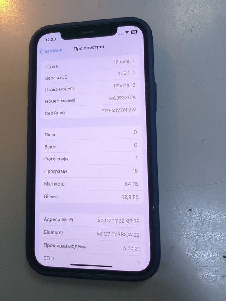 Дешиво Apple iPhone 12 64GB (PRODUCT)RED с ломбарда