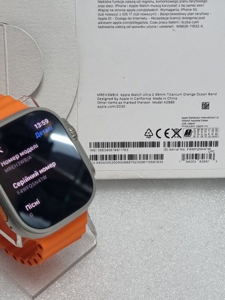 Apple watch ultra 2 gps + cellular 49mm titanium case Код:01-201018074. Изображение 7