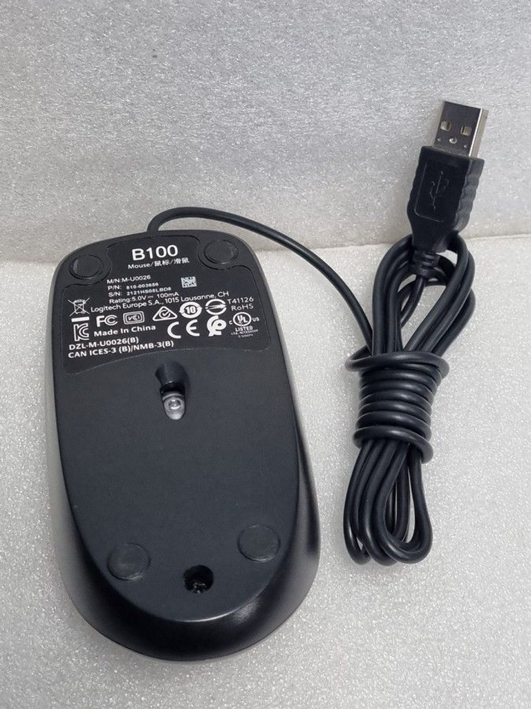Объявление Logitech b100 optical mouse Б/У