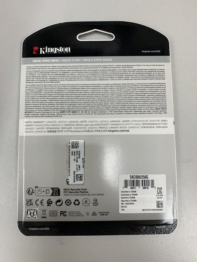 Оголошення Kingston kc600 256 gb Б/У