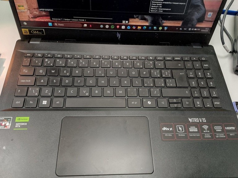 Оголошення Acer 15/ryzen 5 7535hs ddr5/16gb ddr5/hdd 500 gb/ssd 1000 gb/geforce rtx2050 4gb Б/У