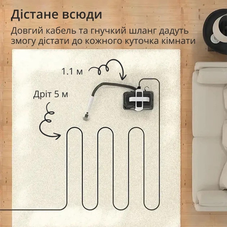 Універсальний миючий пилосос DOCTOR-101 для чищення для килимів, текстилю, меблів та автомобіля Код:null. Зображення 4