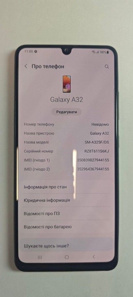 Объявление Samsung a325f galaxy a32 4/128gb Б/У