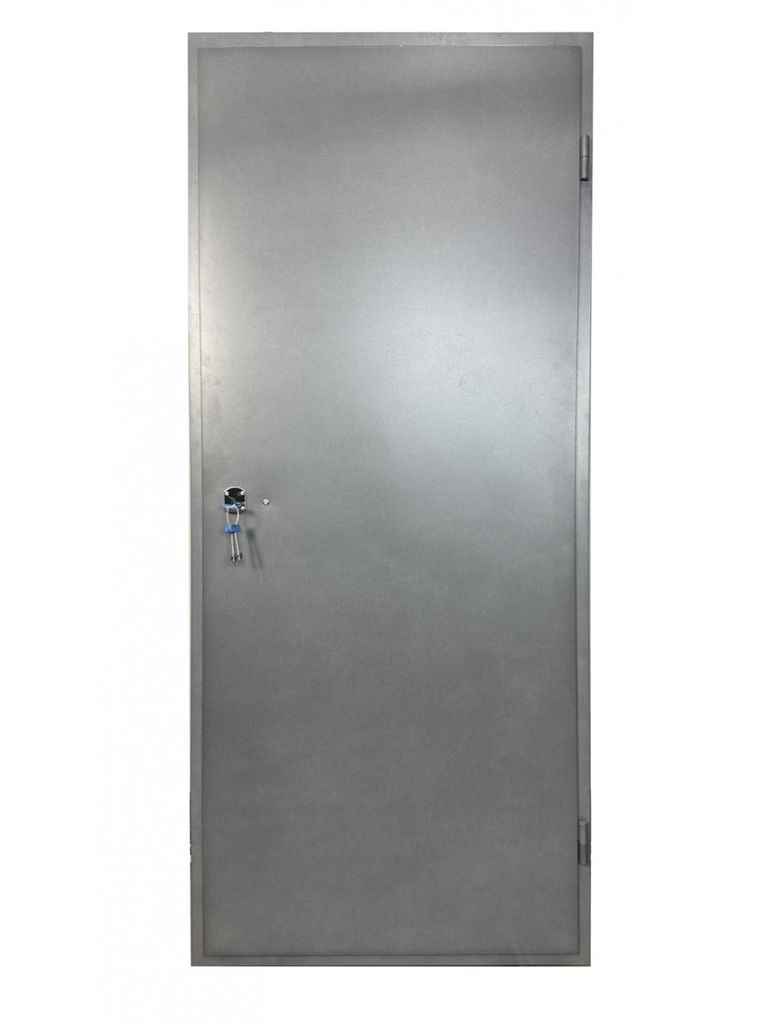 Купити Сірі технічні двері Міцна C для промислових приміщень Б/У