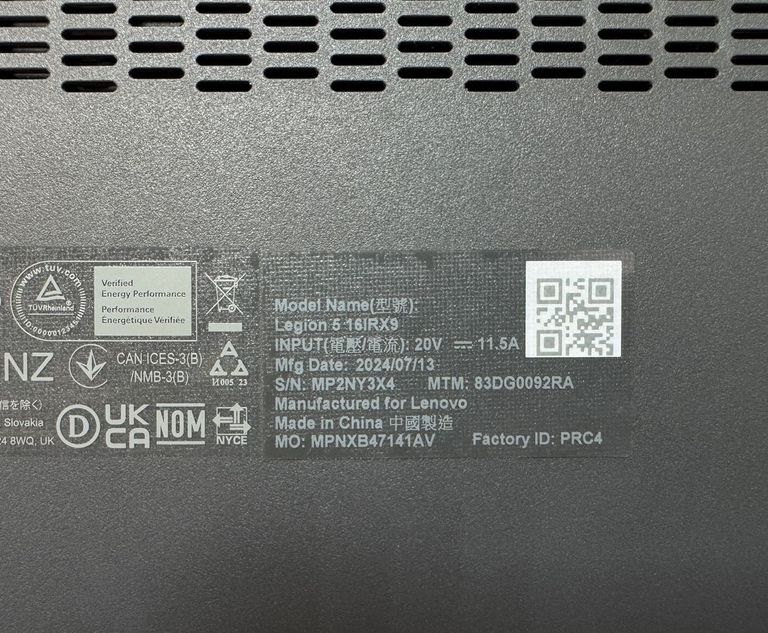 Lenovo 17/core i7-14650hx ddr5/32gb ddr5/ssd 1000 gb/geforce rtx4070 8gb Код:01-200581459. Изображение 15