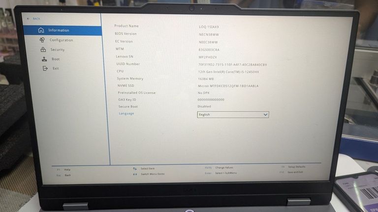 Lenovo 15/core i5-12450hx ddr5/16gb ddr5/ssd 512 gb/geforce rtx2050 4gb Код:01-200780870. Изображение 6