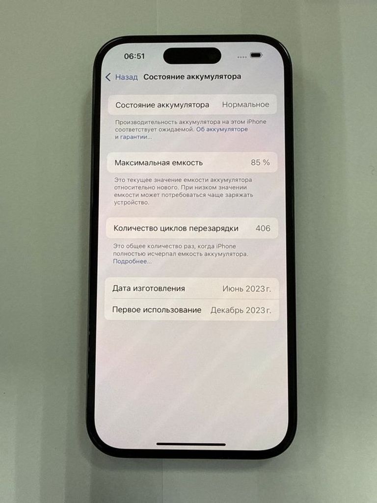 Оголошення Apple iPhone 15 128GB Green Б/У