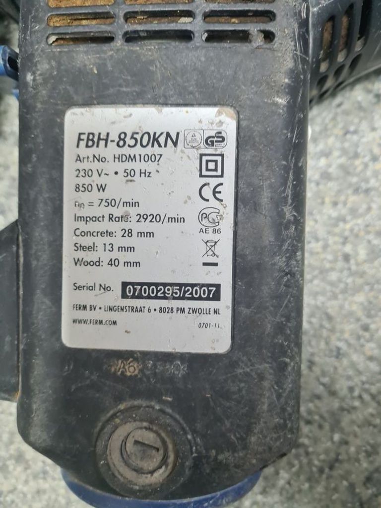 Оголошення Ferm FBH-850 Б/У