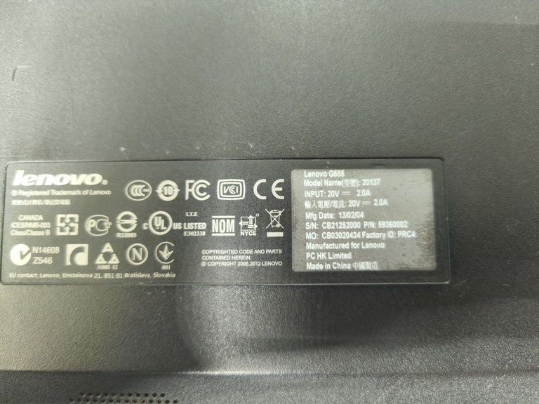 Lenovo 15/e1 1200 ddr3/4gb ddr3/hdd 500 gb/ssd *відсутній/*інтегрована Код:01-200890924. Изображение 6