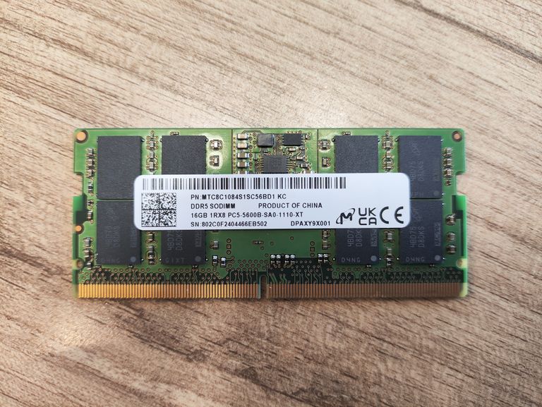 Объявление Micron 8 GB SO-DIMM DDR5 5600 MHz (MTC8C1084S1SC56BD1) Б/У