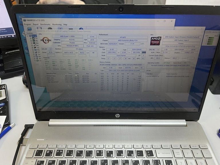 Оголошення Hp 15/ryzen 5 3500u ddr4/16gb ddr4/ssd 512 gb/*інтегрована Б/У