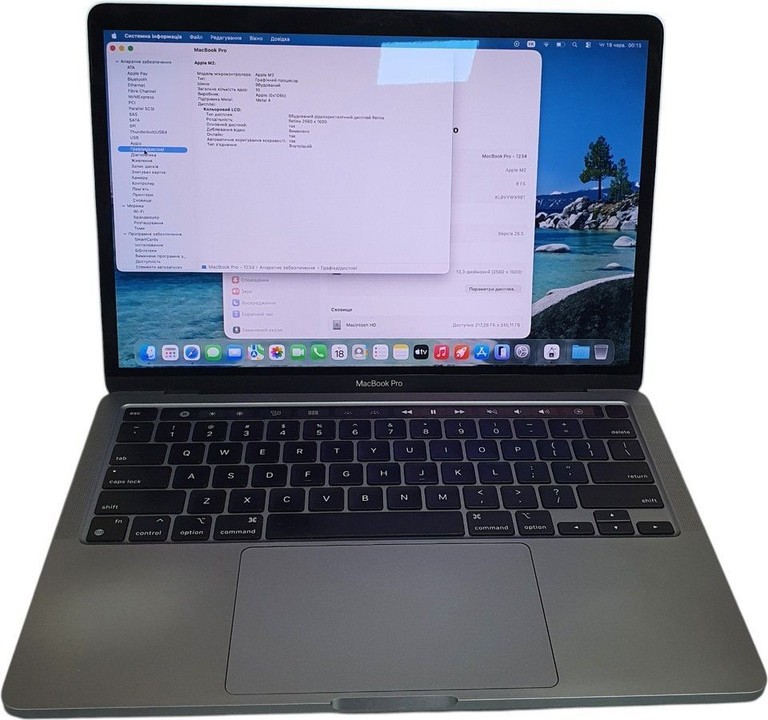 Купить Apple macbook pro a2338 13.3 m2 10-gpu/ ram8gb / ssd256gb/ retina/ touchbar Б/У