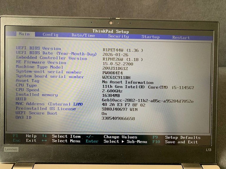 Оголошення Lenovo ThinkPad L13 Gen 2 (20VJS4GA00) Б/У