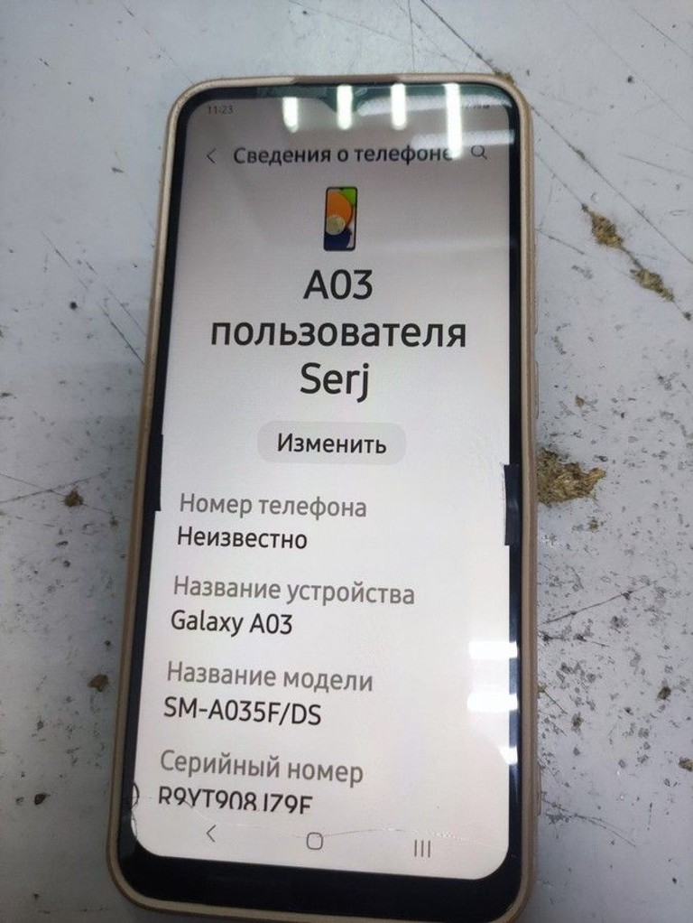 Объявление Samsung galaxy a03 sm-a035f 3/32gb Б/У