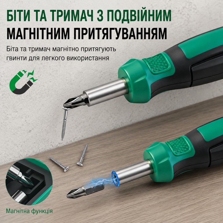 Tool викрутка тріскачка з перехідниками набір біт Код:null. Зображення 4