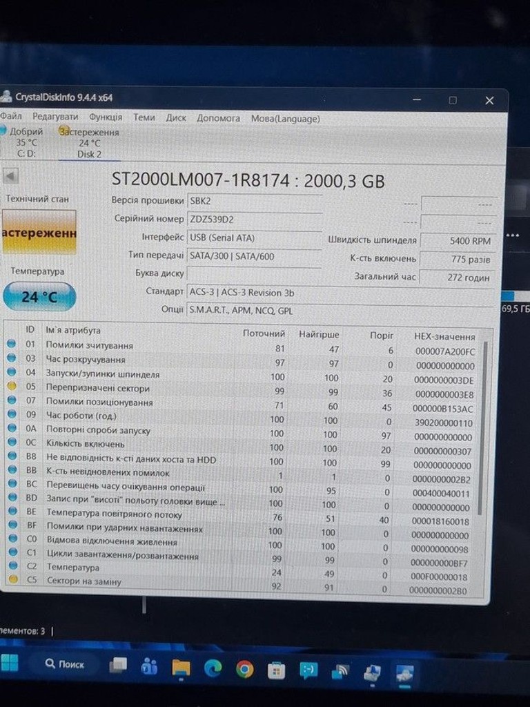 Оголошення Transcend StoreJet 25H3B TS2TSJ25H3B Б/У