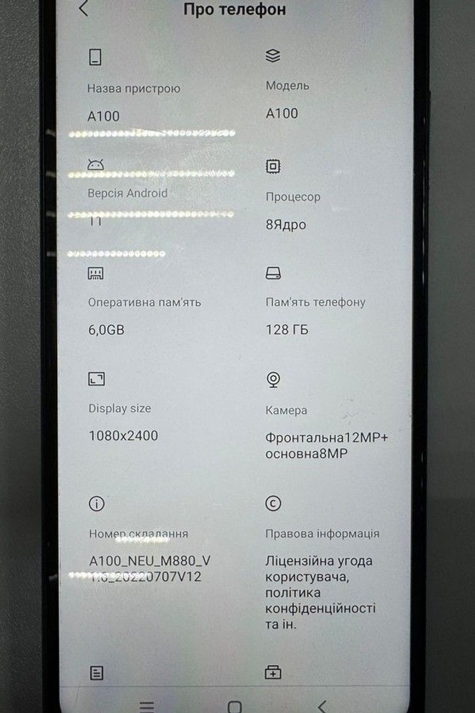 Объявление Blackview A100 6/128GB Blue Б/У
