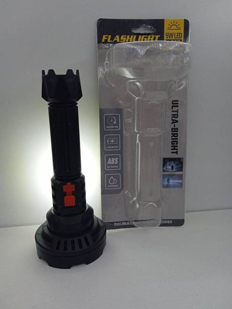 Flashlight 5w led +cob