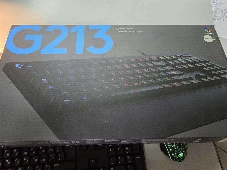 Купити Logitech g213 prodigy rgb gaming keyboard ukr Б/У