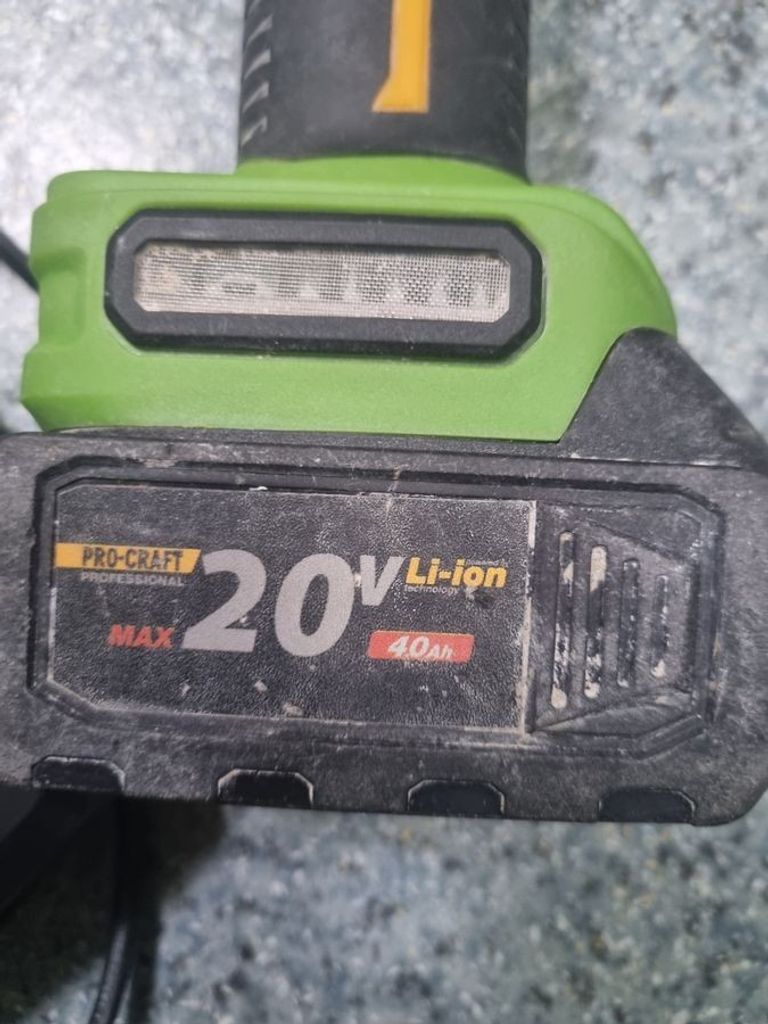 Procraft pwa220 / 1акб 4аh / зп Код:01-200763150. Зображення 6