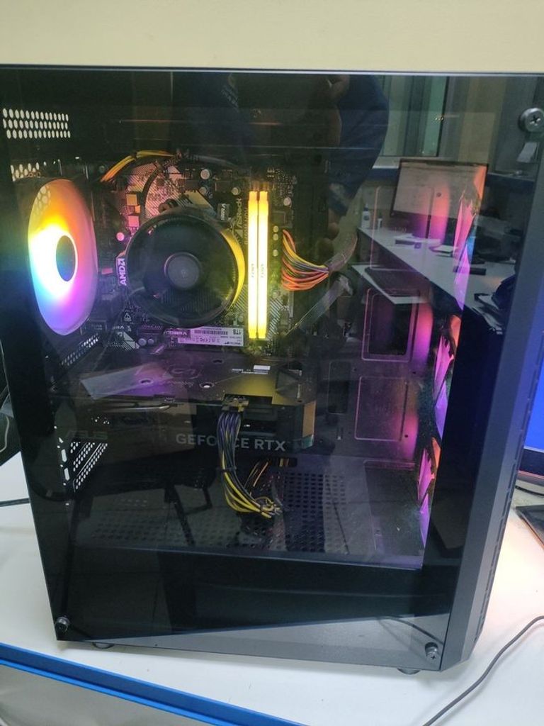 Оголошення Пк amd ryzen 5 5500/ram 16 gb/hdd відсутній/ssd 1000 gb/nvidia rtx 4060 (geforce) 8gb gddr6 128bit Б/У