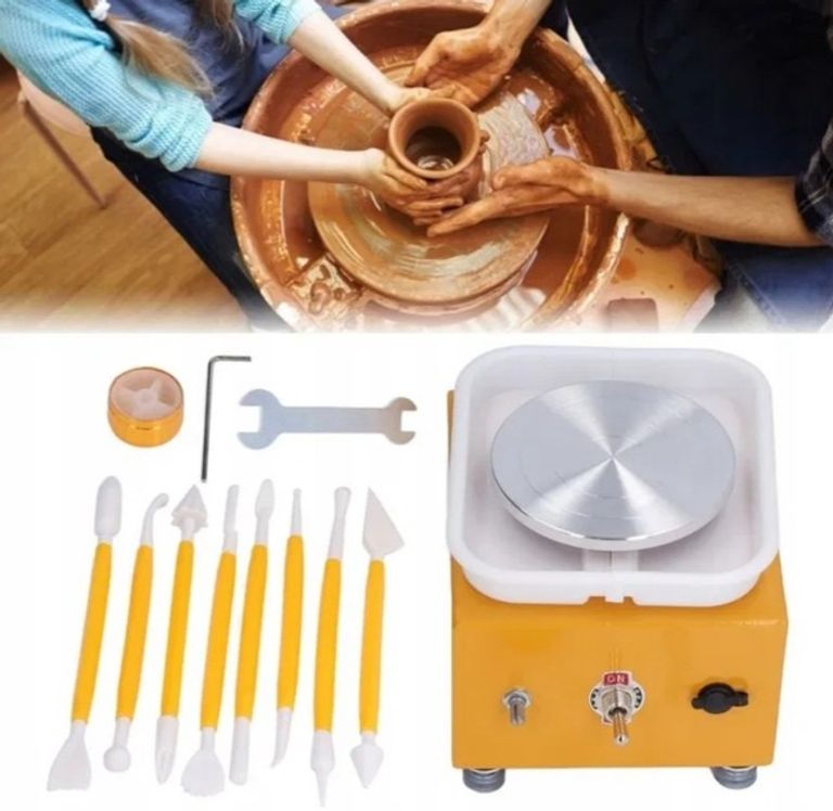 Купити Міні електричне гончарне коло SABUIDDS 10 см Гончарне коло + інструменти. Новий.  Б/У