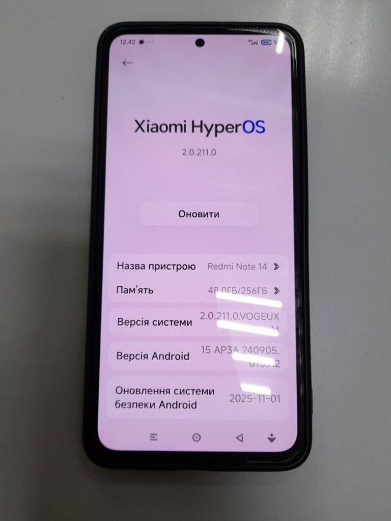 Купити Xiaomi redmi note 14 8/256gb Б/У