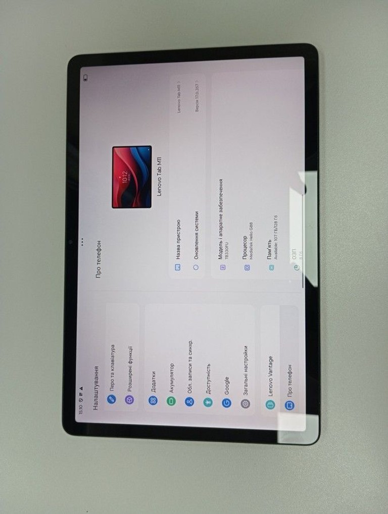 Lenovo tab m11 tb330fu 8/128gb wi-fi Код:01-200927458. Зображення 5