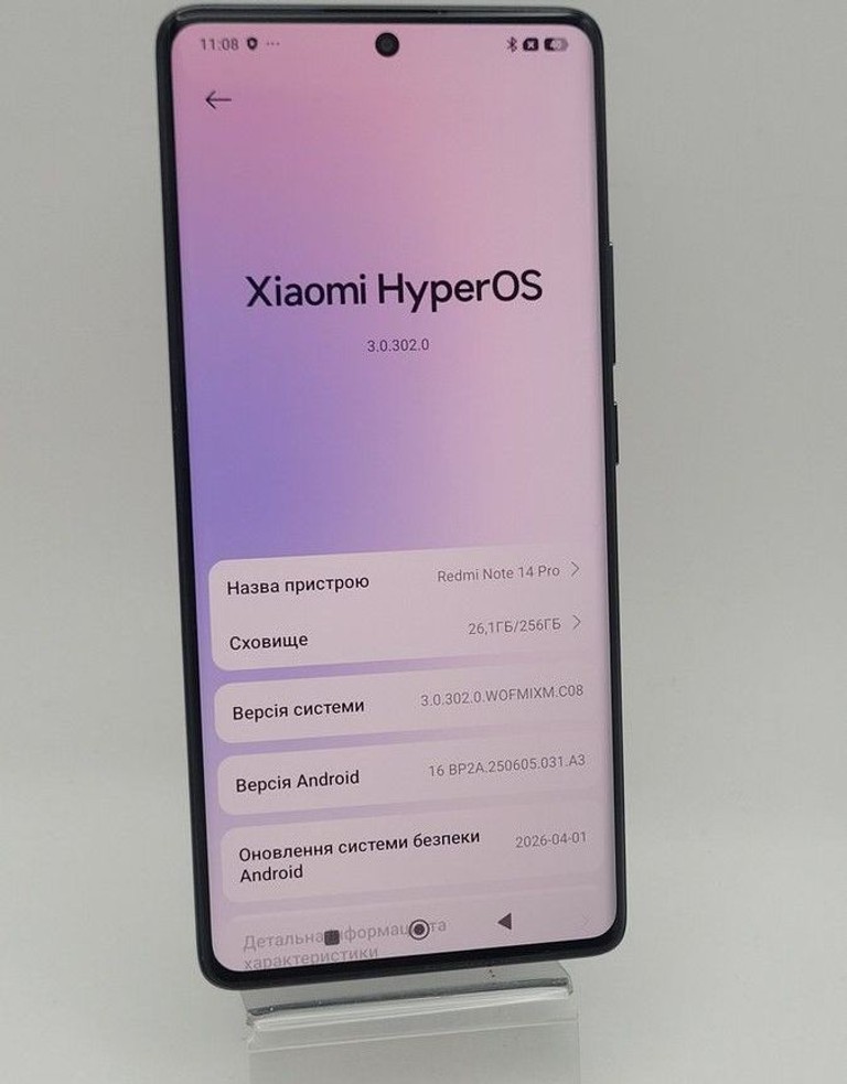 Оголошення Xiaomi redmi note 14 pro 8/256gb Б/У