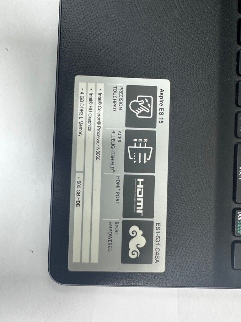 Объявление Acer 15/celeron n3060 ddr3/4gb ddr3/hdd 500 gb/*інтегрована Б/У