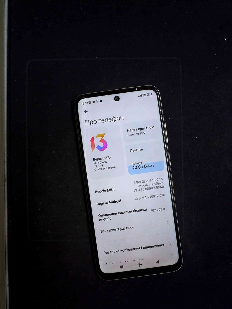 Оголошення Xiaomi redmi 10 4/64gb Б/У