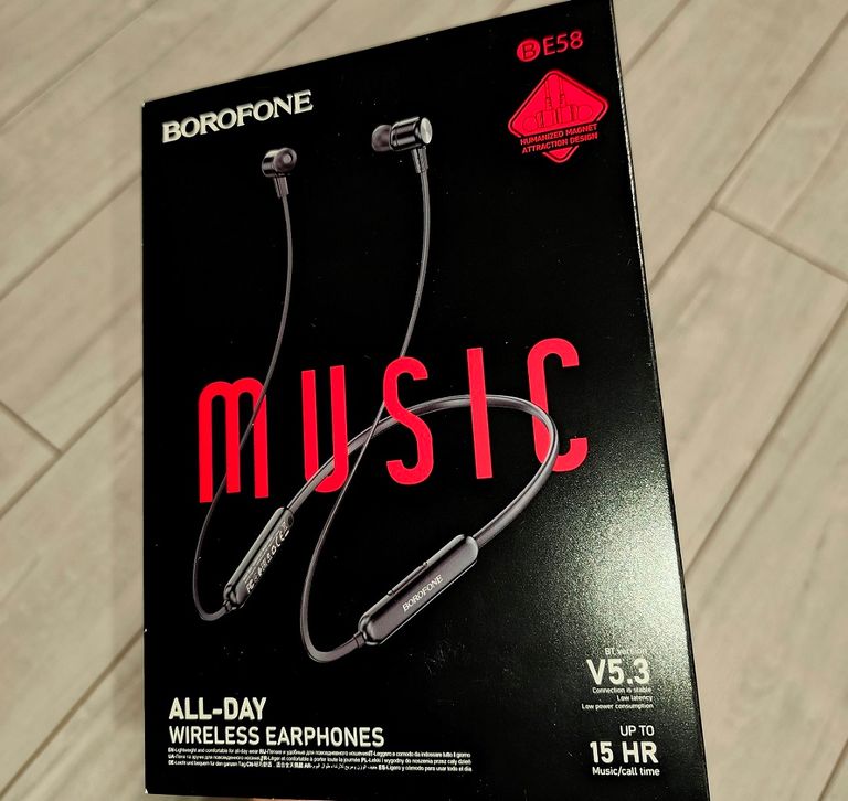Купити Bluetooth-навушники BOROFONE BE58 з мікрофоном та шумозаглушенням Б/У